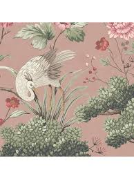 Ilustração em hd e milhões de outras fotos, ilustrações e imagens vetoriais livres de direitos na coleção da shutterstock. Woodchip Magnolia Crane Bird Vintage Pink Wallpaper Littlewoodsireland Ie