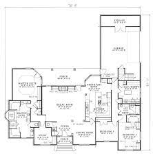 The entryway and front / back porches connect the two wings, and provide the bedrooms with privacy.the generous kitchen and living area features a vaulted ceiling and a fireplace that adds to the overall ambiance. Beautiful Warner Style House Plan 6969 House Plans House Floor Plans Traditional House Plans