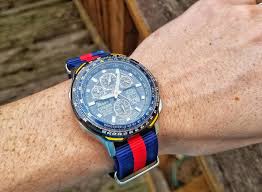 Citizen Skyhawk Blue Angels A T On Nato Watches Nato Strap Watches Watch Strap Citizen