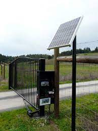 This Solar Gate Opener Is Designed To Be Easy To Install With No Electrician Or Welding Required For More Deta Solar Gates Solar Gate Opener Driveway Gate Diy