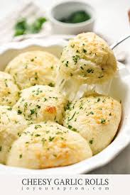 Cheesy Garlic Rolls Super Easy Recipe Joyous Apron Recipe Garlic Rolls Recipes Food