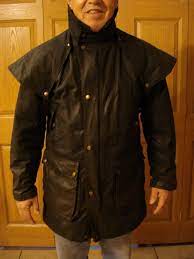 Outback West Country Man Bush Ranger Oil Skin Duster Coat Jacket Sz S Barbour Duster Mens Jackets Leather Jacket Jackets