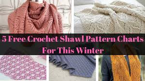 5 Free Crochet Shawl Pattern Charts For This Winter New