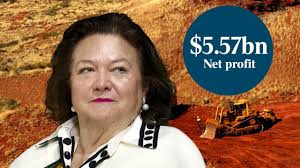 Gina Rinehart's Hancock Prospecting's huge $5.57bn profit in 2024