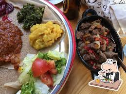A great sunday lunch must have at least seven colours: Little Ethiopia Cafe Berlin Restaurant Reviews