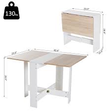 Drop Table Wood Folding Dining Table Multi Use Side Table Dining Desk Space Saving Home Furniture W In 2020 Folding Dining Table Drop Leaf Dining Table Drop Leaf Table