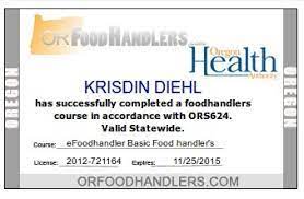 To receive a permit, you must successfully complete a thd food safety class. Food Safety Training Deschutes County Oregon