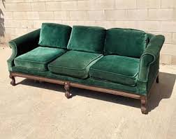 Discover design inspiration from a variety of victorian green living rooms, including color, decor and storage options. Sold Antique Green Velvet Sofa Vintage Upholstered Velvet Couch Victorian Sofa Victorian Couch Photogr Velvet Sofa Green Velvet Sofa Green Sofa Living Room