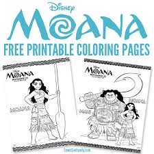 Maui with mountain view landscape coloring page of moana. Free Printables Disney Moana Coloring Pages Comic Con Family
