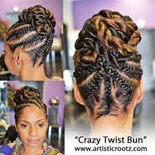 Everyone loves a french twist updo, especially when it's paired with formal or office wear. 16 Feed In Cornrow And Cornrow Braid Styles We Are Loving Gallery Flat Twist Updo Natural Hair Twists Flat Twist Hairstyles