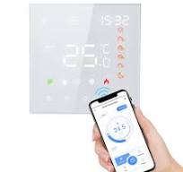 WiFi Smart Heat Pump Thermostat - 4.8" Color Touch Screen With Alexa &  Google Home Voice Control