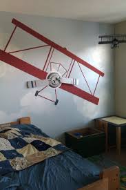 I'd say it was a labor of love, but really it was just more labor they wanted an orange room with airplanes. Sky Collection Circu Magical Furniture Luxury Brand For Children Plane Kids Room Plane Room Decor Big Boy Room