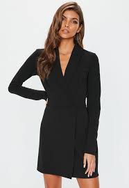 Missguided Tall Black Long Sleeve Blazer Dress Clothing For Tall Women Petite Black Dresses Taller Clothes