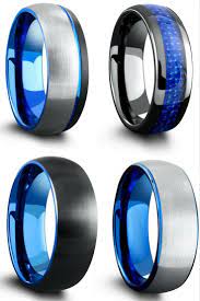 Mens Blue Tungsten Wedding Rings The Perfect Mens Wedding Band Durable And Comfortable Mens Wedding Rings Wood Wedding Ring Ceramic Wedding Bands