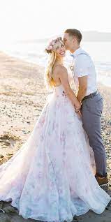 27 Ultra Pretty Floral Wedding Dresses For Brides Floral Wedding Gown Floral Lace Wedding Dress Nontraditional Wedding Dress