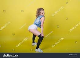 Young Attractive Girl Dancing Twerk Shaking Stock Photo Edit Now 1240135894