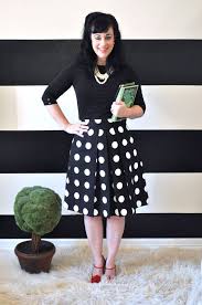Black And White Polka Dot Skirt Full Gathered And Pleated Mega Dot Katie Skirt Made To Your Measur Polka Dot Skirt Fall Black White Outfit Office Outfits Women
