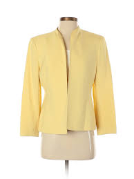 Details About Kasper Women Yellow Blazer 6 Petite