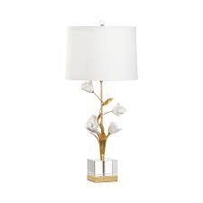 At lamps plus see it now. Chelsea House White And Gold One Light Large Tulip Table Lamp 69572 Bellacor