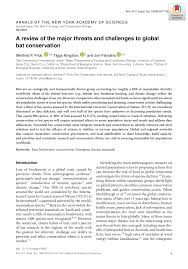 Pdf A Review Of The Major Threats And Challenges To Global Bat Conservation