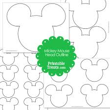 If you are fancy i hear your computer can size it before you print,. Printable Mickey Mouse Head Outline Printable Treats Com