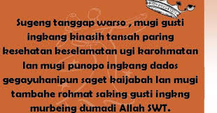 Koleksi ucapan hari jadi (sanah helwah) ringkas dan menarik. Ngaji Gambar Ucapan Selamat Ulang Tahun Bahasa Jawa