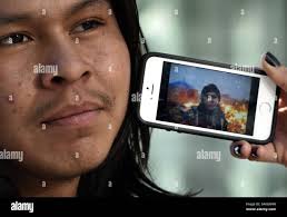 An indian native american camp in indian rock hi-res stock photography and  images