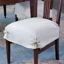 Add a decorative accent or conceal old, ripped or stained upholstery with these slipcovers. 46 Dining Chair Seat Covers Ideas Dining Chair Seat Covers Slipcovers For Chairs Chair