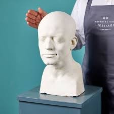 Plaster Life Face Cast of Keith Buterbaugh Ex. Tucker Collection
