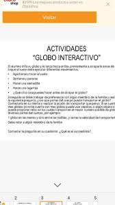 Educacion fisica juegos con globos. Resumen Sobre La Acyividsd Del Globo Interactivo Brainly Lat