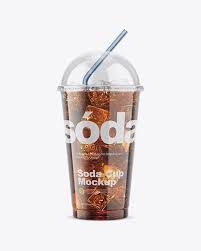 Transparent Plastic Soda Cup With Ice And Cap Mockup In Cup Bowl Mockups On Yellow Images Object Mockups Soda Cup Mockup Psd Mockup Free Psd