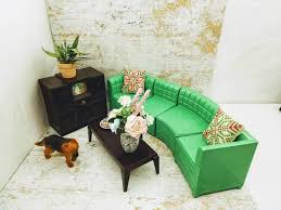 Ideal Young Decorator Living Room Sectional Tv Mcm Doll House Toy Living Room Hard Plastic Large Scale Youngdecorator Living Room Sectional Decor Ideal Toys
