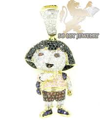 Buy 10k Yellow Gold Multi Color Diamond Dora The Explorer Pendant 1 75ct Online At So Icy Jewelry Peep and the big wide world: 10k yellow gold multi color diamond dora the explorer pendant 1 75ct