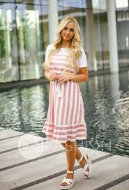 Dress For Teens Church Summer Outfits 59 Ideas For 2019 Dress In 2020 Modest Dresses For Teens Striped Dress Summer Dresses For Teens