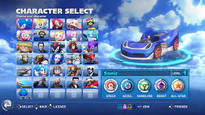 Racing with each character in any mode earns xp which unlock modifications that alter the stats of each vehicle. Fastest Sonic All Star Racing Transformed Characters