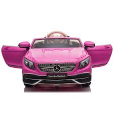 If you kid is too small to drive a car themselves, you can do this yourself using the remote. 12v Kids Ride On Car Mercedes Maybach S650 Coupe Pink Toyzag