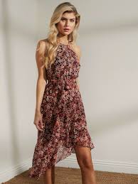 Cecilia Asymmetrical Printed Dress Guess Com In 2020 Floral High Low Dress Dresses Guess Dress