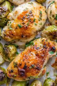 5 reasons to make chicken and brussels sprouts tonight: Garlic Dijon Chicken And Brussels Sprouts Recipe Natashaskitchen Com