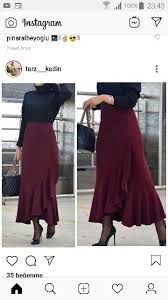 Lale Bahcecitapar Adli Kullanicinin Etek Panosundaki Pin Etek Giyim Abaya Modasi
