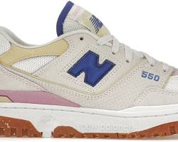 image of giày new balance 550 'sea salt marine blue' bbw550db