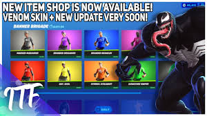 It was revealed that the venom cup would happen on the above date in the epic games' black widow. New Item Shop Look Venom Skin Soon Fortnite Battle Royale Youtube
