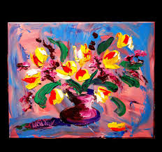 Two Lorri Y. Kelly Abstract Oil Paintings