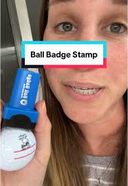 Ball Badge Golf Ball Stamp Mustache