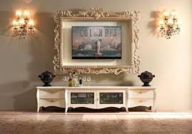 Tv Frame Ideas Ornate Frame For Tv Wall Sconces Living Room Furniture Ideas Decor Around Tv Home Decor Living Room Decor