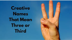 60 Creative Names That Mean Three Or Third My Name Guide