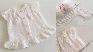 Yakadan Baslamali Orgu Bebek Yelegi Modeli Tutu Elbise Bebek Yelek Clothes