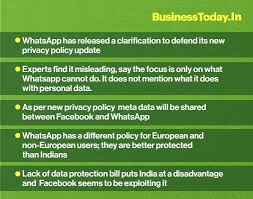 Maybe you would like to learn more about one of these? Bt Buzz Why Whatsapp S Clarification On Privacy Policy Is Misleading Businesstoday