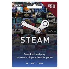Steam gift cards are easy to use Steam 50 00 Physical Gift Card Valve Walmart Com Walmart Com
