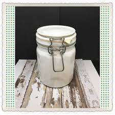 Get it as soon as tue, jun 29. Canister Flip Top White Milk Glass Jar Vintage 6 In Tall Bale With Whi Jamscraftcloset