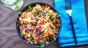 I remember the first time i had this thai peanut shrimp on a trip to bangkok. Mighty Thai Shrimp And Peanut Salad Recipe Macros